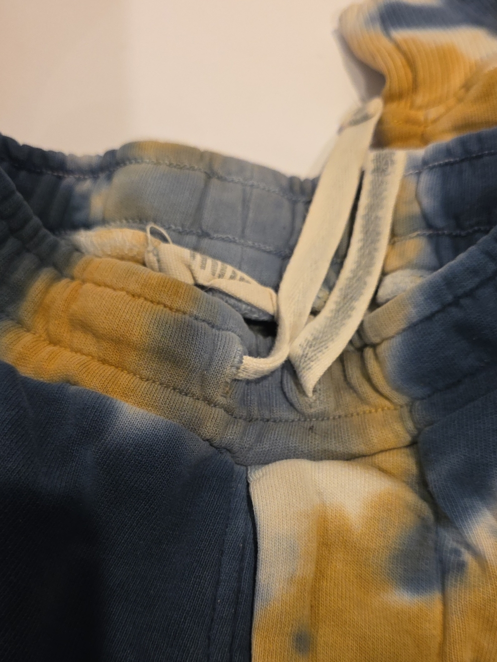 Munster Kids Tie-Dye Jogger Pants - Blue & Mustard Size 3 T - Picture 4 of 11